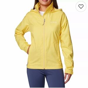 Columbia Women's Packable Yellow Rain Jacket